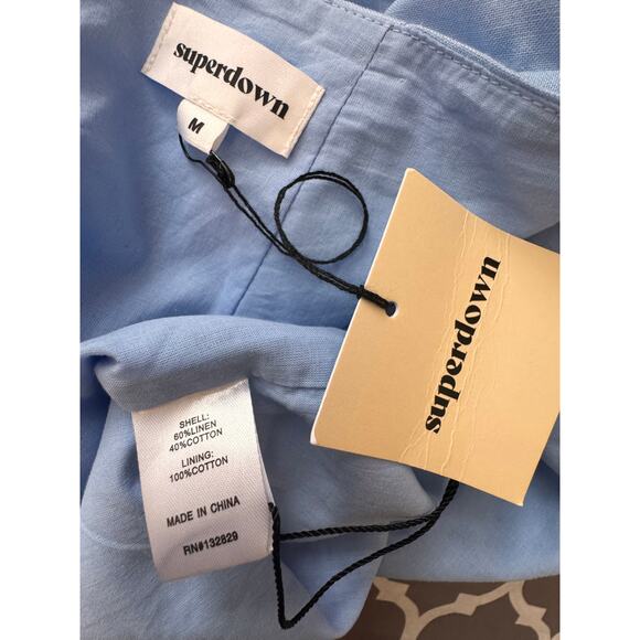 New SUPERDOWN REVOLVE Women's Light Blue Milah Wrap Two-Piece Skirt Set Size M - Picture 7 of 7